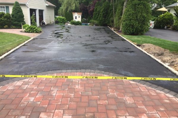 New paved driveway Babylon, Suffolk County
